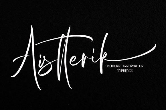 Aistterik: A Stylish Script Font for Elegant Campaigns