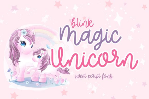 Blink Magic Unicorn: A Charming Handwritten Font for Web Design