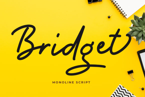 Bridget: A Calligraphy Font for Creative Web Design