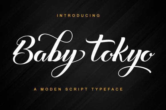 Discover Baby Tokyo: A Handwritten Font for Elegant Branding