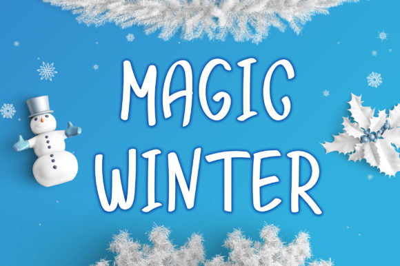 Discover Magic Winter: A Charming Handwritten Font for Crafters