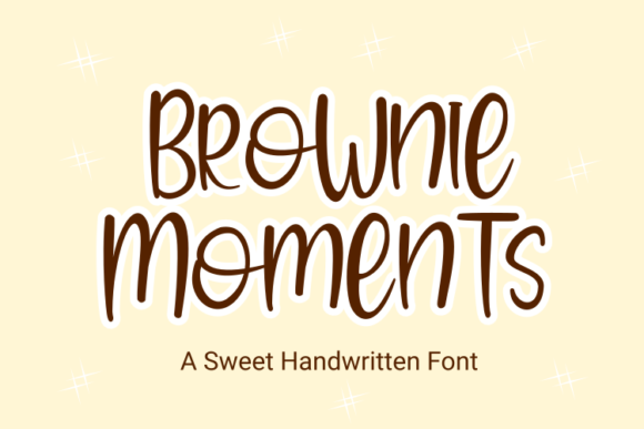 Discover the Charm of Brownie Moments Font