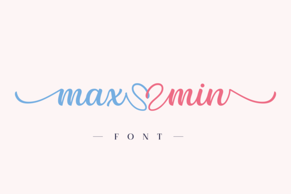 Discover the Elegance of Max Min: A Handwritten Font for Makers