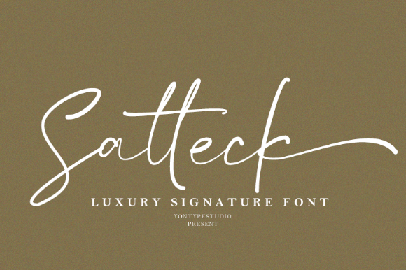Enhancing Web Design with Satteck: A Stylish Script Font