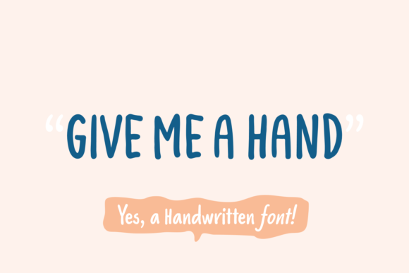 Give Me a Hand: A Script Font for Elegant Editorial Design