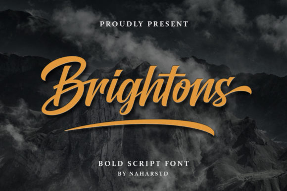 Introducing Brightons: A Charming Script Font for Branding
