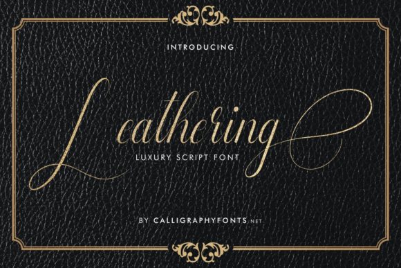 Leathering: A Sophisticated Script Font for Elegant Web Design