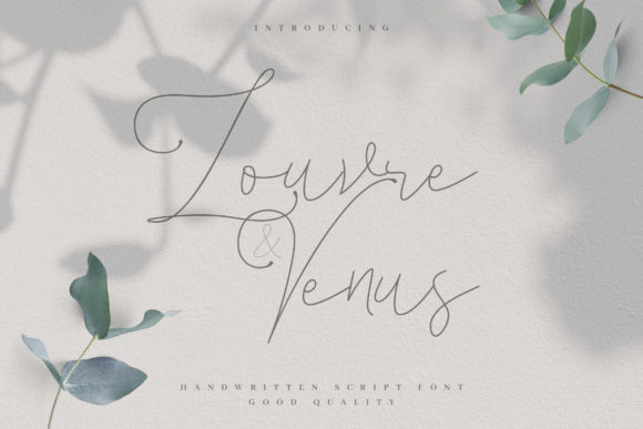 Louvre Venus: A Handwritten Font for Elegant Branding