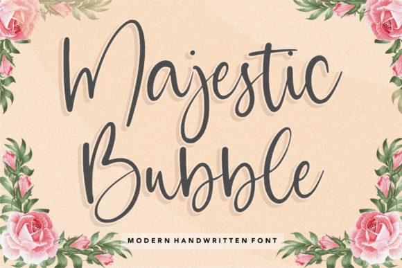 Majestic Bubble: A Versatile Script Font for Creative Projects