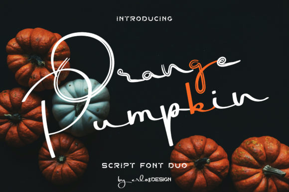 Orange Pumpkin: A Handwritten Font for Editorial Elegance