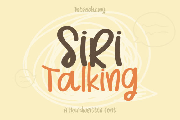 Siri Talking: A Script Font with Modern Charm