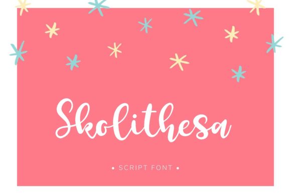 Skolithesa: A Modern Script Font for Editorial Elegance