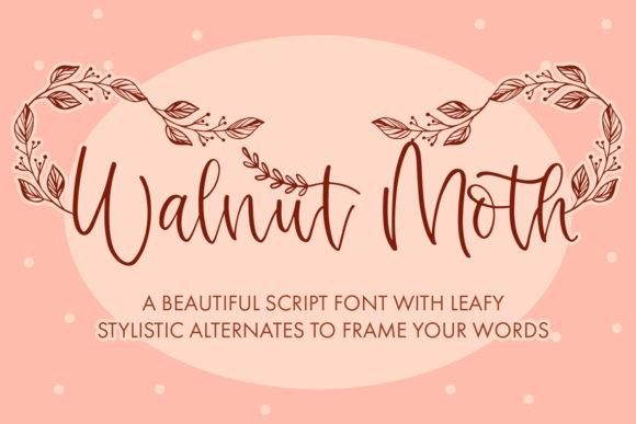 Walnut Moth: A Font for Elegant and Flowing Branding